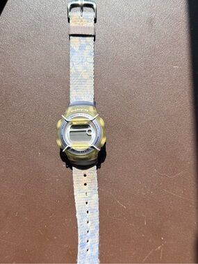 Vintage Casio Baby-G Digital Watch in Yellow and Light Blue Strap